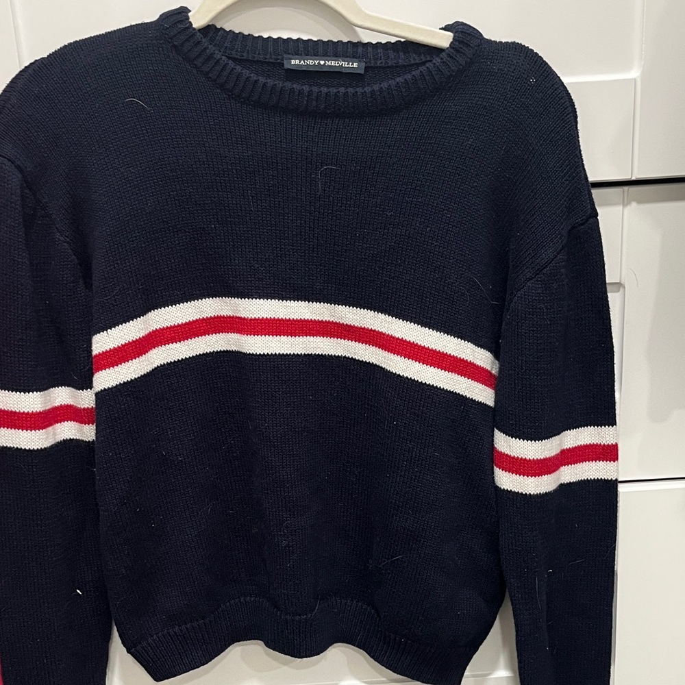 Brandy Melville Navy Blue Knit Sweater